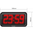 ZA-10 Digitale LED wandklok, cijfers 10 cm.